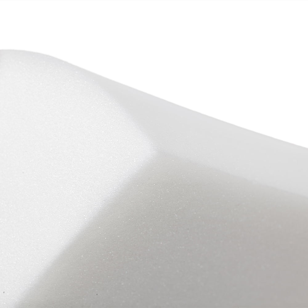 4.5” Sleep Restoration Half Moon Shape Memory Foam Pillow White 20.5" 8" 