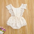 thumbnail image 6 of Seyurigaoka Newborn Infant Baby Girl Summer Lace Romper Jumpsuit Bodysuit One-Pieces Clothes, 6 of 7