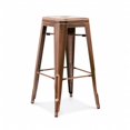 thumbnail image 1 of Design Lab MN LS-9100-COP Dreux Empilable Vintage en Acier au Cuivre Tabouret - Lot de 4, 1 of 1
