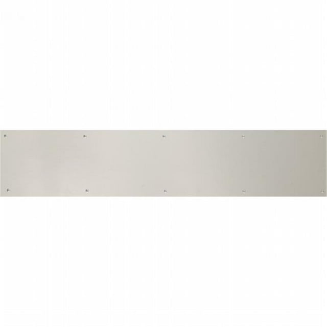 6 x 30 in. Screw Mount Satin Nickel-Aluminum Kick Plate