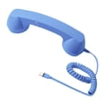 thumbnail image 4 of harper Combiné Téléphonique Rétro Ergonomique Filaire avec Microphone Haut-Parleur Type C Mobile Bleu, 4 of 10