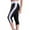 White, variant on Royisotas Color Block Womens Pants Summer Yoga Fitness High Waist Athletic Cropped Pants Elastic Slim-Leg Leggings with Pockets Women’s Capris