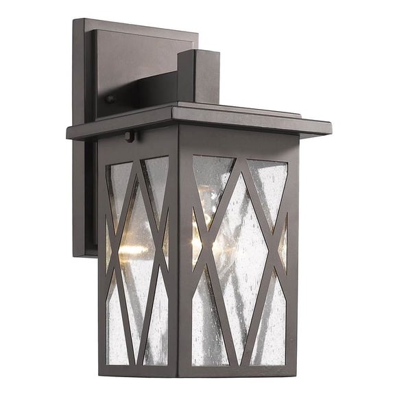CHLOE Lighting ANTHONY Transitional 1 Light Rubbed Bronze Outdoor Wall Sconce 12" Tall