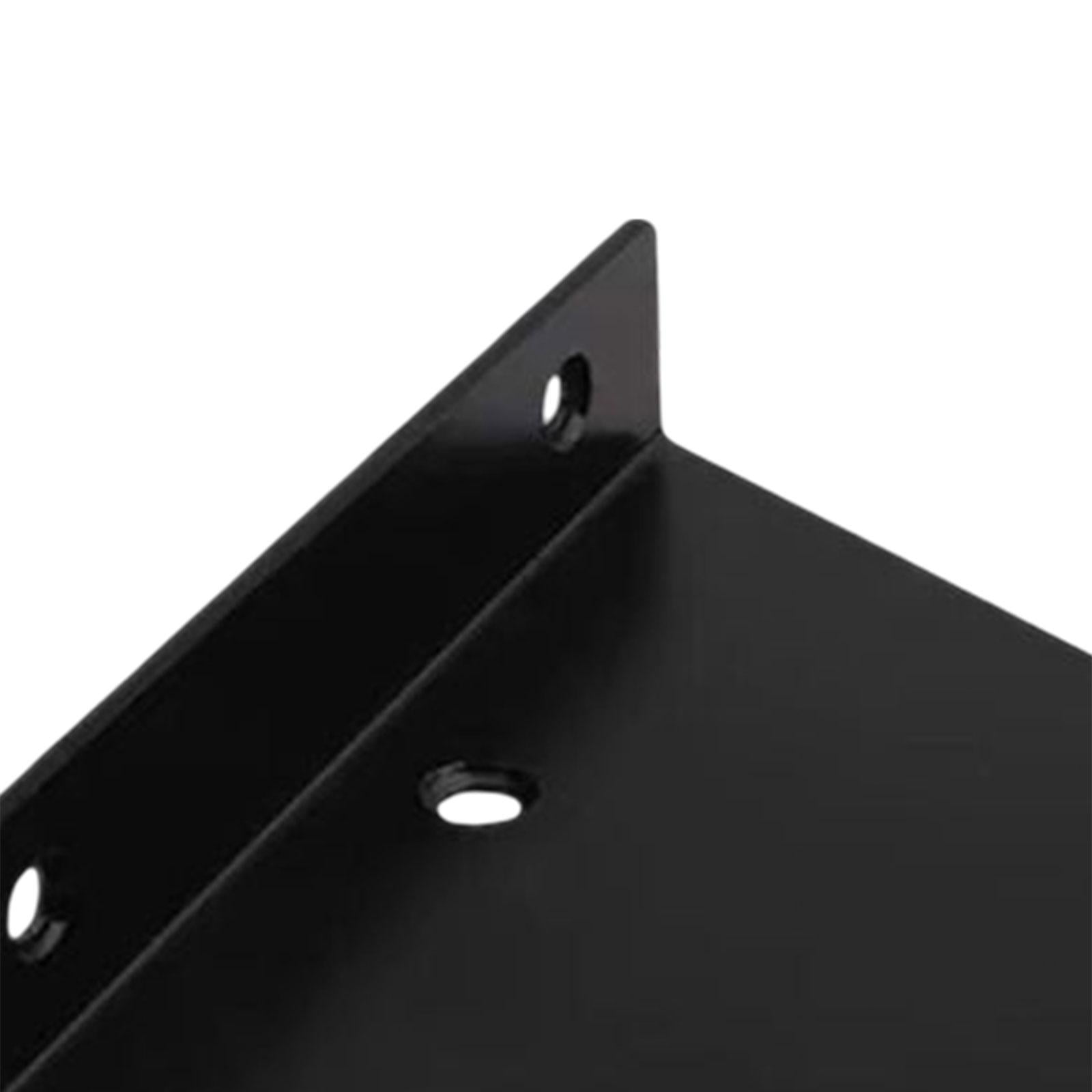Shelf Bracket Wall Shelf Bracket Heavy Duty Floating Shelf Hardware DIY Iron Decor Corner Brace Floating Shelf Brackets for Bookstore Garage Black B