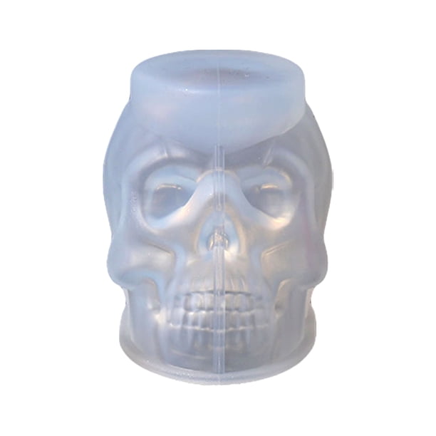 Moldes de resina de calavera de terror, regalos transparentes para resina epoxi DIY/jabón/fundición de cera para velas