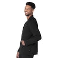 thumbnail image 2 of Urbane Impulse Men's Modern Tailored Fit Extreme Stretch Zip-Front V-Neck Warm-Up Scrub Jacket 9914LKA, 2 of 4