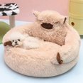 thumbnail image 1 of New Dog Bed Long Plush Pet Beds Warm for Winter Deep Sleeping Nest Cat Cushion Sofa Mat Pet Supplies Cama Para Gatos Wholesale ShopWise Round, 1 of 10