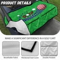 thumbnail image 6 of Whosucclay American Flag Golf Print Fold-Away Design Golf Cart Seat Blanket, Breathable Elastic Golf Cart Seat Cover for EZGO Yamaha Club Car, 52.36" x 32.28", 6 of 7