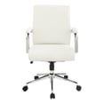 thumbnail image 3 of Mid Back Manager's Chair with Dillon Snow White Fabric and Chrome Base, 3 of 9