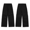thumbnail image 6 of Spazoro Boys Cargo Pants, Elastic Waist Multi-Pockets Baggy Solid Color Casual Jogger for Boys Black Size 7 T, 6 of 6