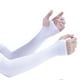 thumbnail image 4 of 6 pares de mangas de protección solar de seda helada con protección UV para el brazo, mangas refrescantes para verano al aire libre (blanco, negro y gris), 4 of 7