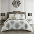 thumbnail image 2 of Paacey 5 or 9 Piece Cotton Jacquard Comforter Set Medallion Embroidered Bedding, 2 of 4