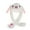 Z-White38, variant on Toimothcn Toddler Baby Kids Cute Plush Animal Hat Moving Ears Jumping Beating Hat Warm Sweet Penguin Hats Suitable For Kids Back To School