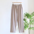 thumbnail image 2 of Afuyipoi Long Sleeved Pajamas Pants for Men,Elastic Waist Breathable Solid Color Comfort Homewear Pants Gray XL, 2 of 9