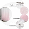thumbnail image 6 of Shower Curtain Ombre Pink Stripes Bathroom Curtains with Hooks, Waterproof Fabric Striped Lines Waves Bath Shower Curtains Set for Bathroom Bathtubs Decor 72x72 Inch, 6 of 8