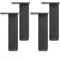 thumbnail image 2 of Patas de muebles ajustables, 4 juegos, patas de metal para muebles, patas de apoyo cuadradas negras para gabinetes de baño, capacidad de carga 400 kg, altura 30 cm, ajustable 18 mm, AAFGVC, 2 of 3