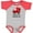 Baseball Heather and Red, variant on Inktastic 1st Valentines Day Boy Boys Baby Bodysuit