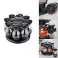thumbnail image 3 of Kearding Soporte para latas de especias con 8/16 botellas, suministros de cocina resistentes de acero inoxidable, soporte giratorio de 360 Organizadores de utensilios de cocina Tipo 1, 3 of 6