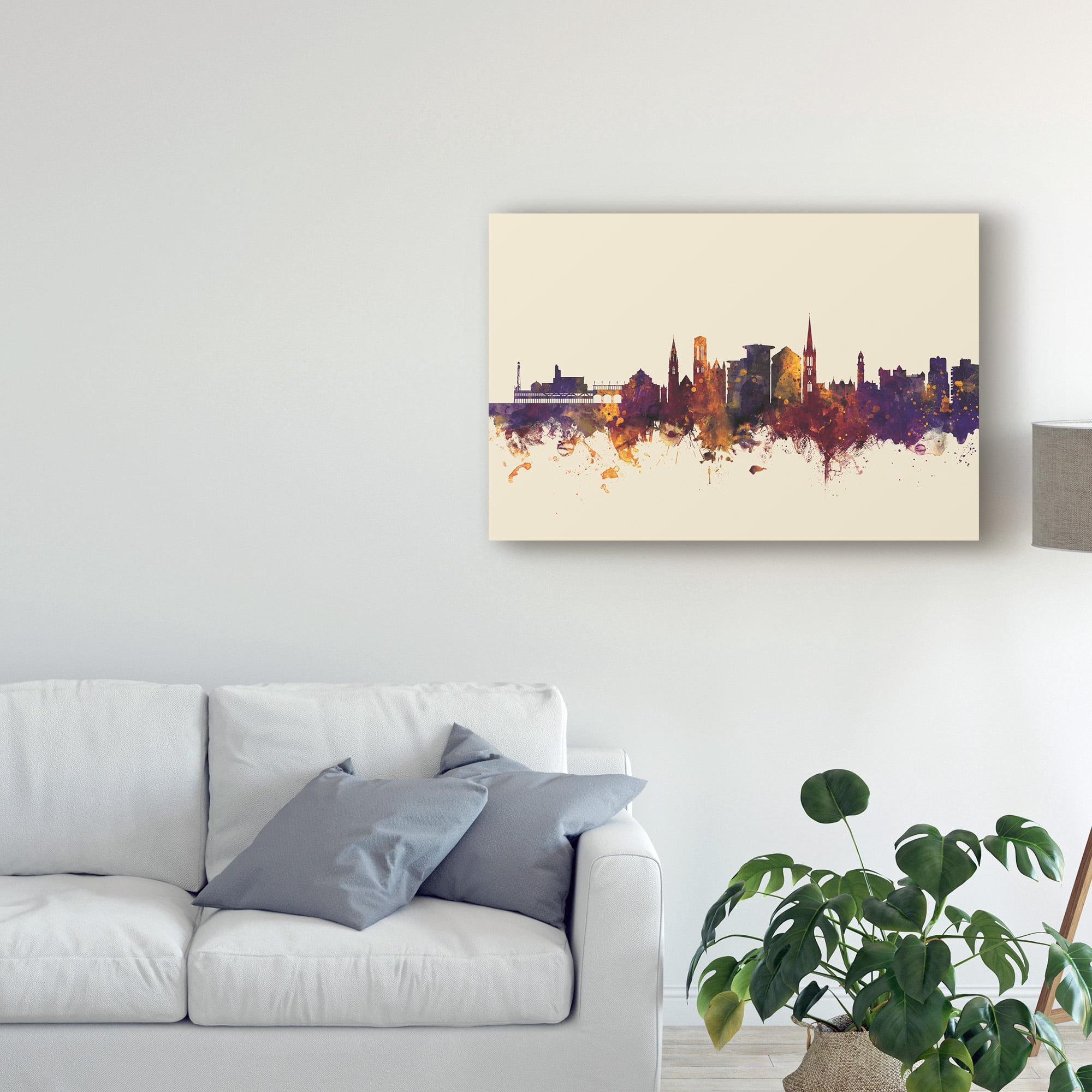 Trademark Fine Art 'Bournemouth England Skyline III' Canvas Art by Michael Tompsett