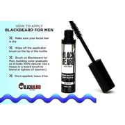 Blackbeard for Men Instant Beard Color – All Day Beard, Mustache, Eyebrow, and Sideburns Color – Temporary, Hypoallergenic Beard Dye Alternative – Up to 45 applications – Light Medium Brown, 1 Pack