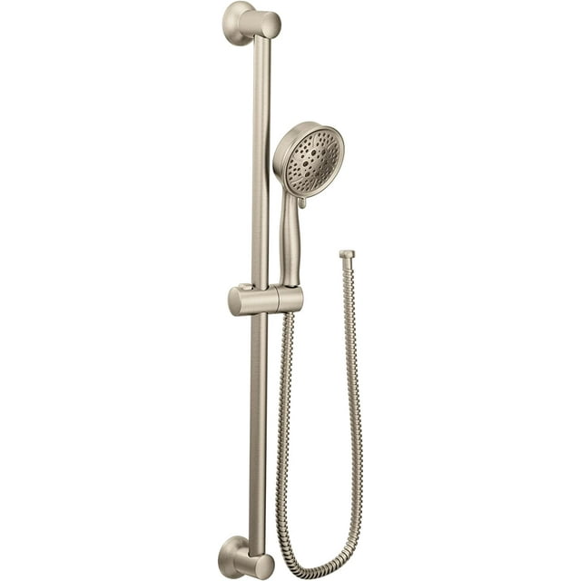 Moen Eco-Performance Brushed Nickel Handheld Showerhead with 69-Inch-Long Hose Featuring 30-Inch Slide Bar, 3667EPBN