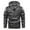 Gray Tops for Men, variant on IYTR Men's Slim Fit Faux Leather Motorcycle Jacket with Removable Hood Winter Warm Outwear Coats Black M