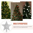 thumbnail image 2 of PENIKOKO White Plastic Star Shaped Christmas Tree Topper Set for Home Office Hotel Holiday Party Decoration, 2 of 8