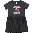 thumbnail image 3 of Inktastic Boricua Means Im Awesome Puerto Rican Girls Toddler Dress, 3 of 5