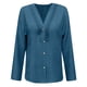 thumbnail image 5 of Camisas de Cuello de la Tripulación de Manga Corta para las Mujeres Lino Color Sólido V-Cuello Botón-Abajo Blusa, Manga Larga Top Casual para la Primavera Y el Verano, 5 of 5