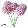 thumbnail image 1 of Bola de crisantemo artificial Oficina en casa Mesa Centro de mesa Flor falsa Adorno de boda, Púrpura 6 piezas Advancent HA8915-06B, 1 of 6