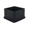 thumbnail image 2 of Square Furniture Leg Covers For Metal Legs, Precise Fit Anti-Slip Rubber Leg Tips Multi-Utility For Furniture Items Furniture Floor Protectors Protects Floor From Scratches, Pack Of 10, 2 of 5