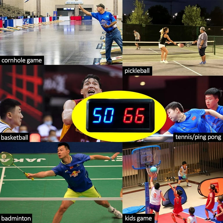 Ledgital Score Keeper, Scoreboard for Basketball | Ping Pong | Table Tennis  | Badminton | Volleyball | Baseball | Indoor Games & Sports, Keep Scores