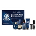 thumbnail image 1 of Set de barba de sándalo para hombres: cinco productos de belleza de tamaño completo para ayudarlo a completar su cuidado diario Limpiador de barba Loción facial para barba Aceite hidratante para barba, 1 of 5