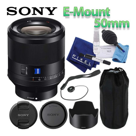Sony Planar T FE 50mm f/1.4 ZA Lens Mirrorless E-Mount Best Value Bundle Includes Professional Lens Cleaning Kit, Lens Cap Keeper, Manufacturer Included Accessories, and