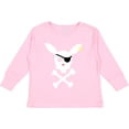 thumbnail image 3 of Inktastic Cute Easter Pirate Bunny with Eyepatch and Earring Boys or Girls Long Sleeve Toddler T-Shirt, 3 of 5