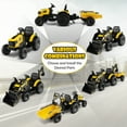 thumbnail image 5 of Infans 3-in-1 Kids Ride On Excavator Bulldozer 12V Electric Tractor Remote w/ Trailer, 5 of 7
