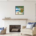 thumbnail image 2 of Stupell Industries Dog On Beach Painting Nature Painting Black Framed Art Print Wall Art, 24 x 24, 2 of 8