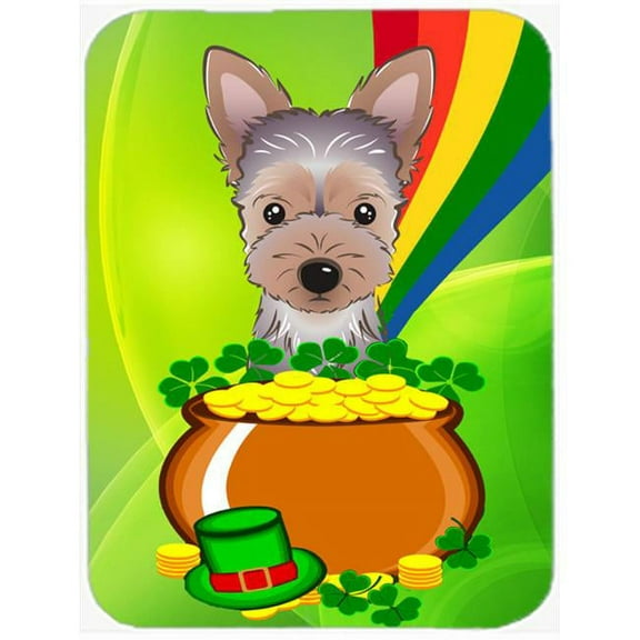 Carolines Treasures  Yorkie Puppy St. Patricks Day Mouse Pad