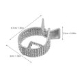 thumbnail image 2 of BRIGHTFUFU Clip Garra Plata Para Fino Con De Orejas De Y Para Coleta, 2 of 8