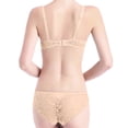 thumbnail image 4 of Chuancc Bralette Corset Bustier Bra For Women Bra And Panty 2 Piece 2 Pairs Lace Bra Bra Underwear Set Underwear Sets For Women Plus Size Lace Bralette Clear 34, 4 of 9