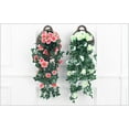 thumbnail image 3 of ZOELNIC 2PCS Artificial Hanging Flowers 3.3Ft Artificial Rose Vine Hanging Plants Artificial Flower for Home Room Garden Wedding Indoor Outdoor Decoration, White, 3 of 10