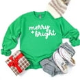 thumbnail image 2 of Merry and Bright Bold Cursive | Sweatshirt, 2 of 4