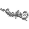 thumbnail image 1 of 15.75 In. W X 5.12 In. H X 1.12 In. P Architectural accent - Robin Scroll Onlay, Left, 1 of 1