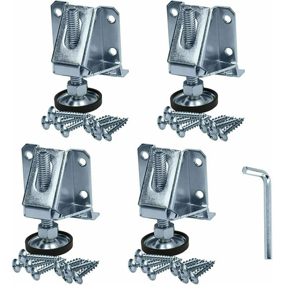 NEX 4Pcs Heavy Duty Adjustable Level Feet Furniture Legs Levellers for Table Cabinets