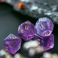 thumbnail image 2 of Cusdie 7-Die Acrylic DND Dice, Sickle Font Polyhedral Dice Set for Role Playing Game Dungeons and Dragons D&D Dice Pathfinder, 2 of 5