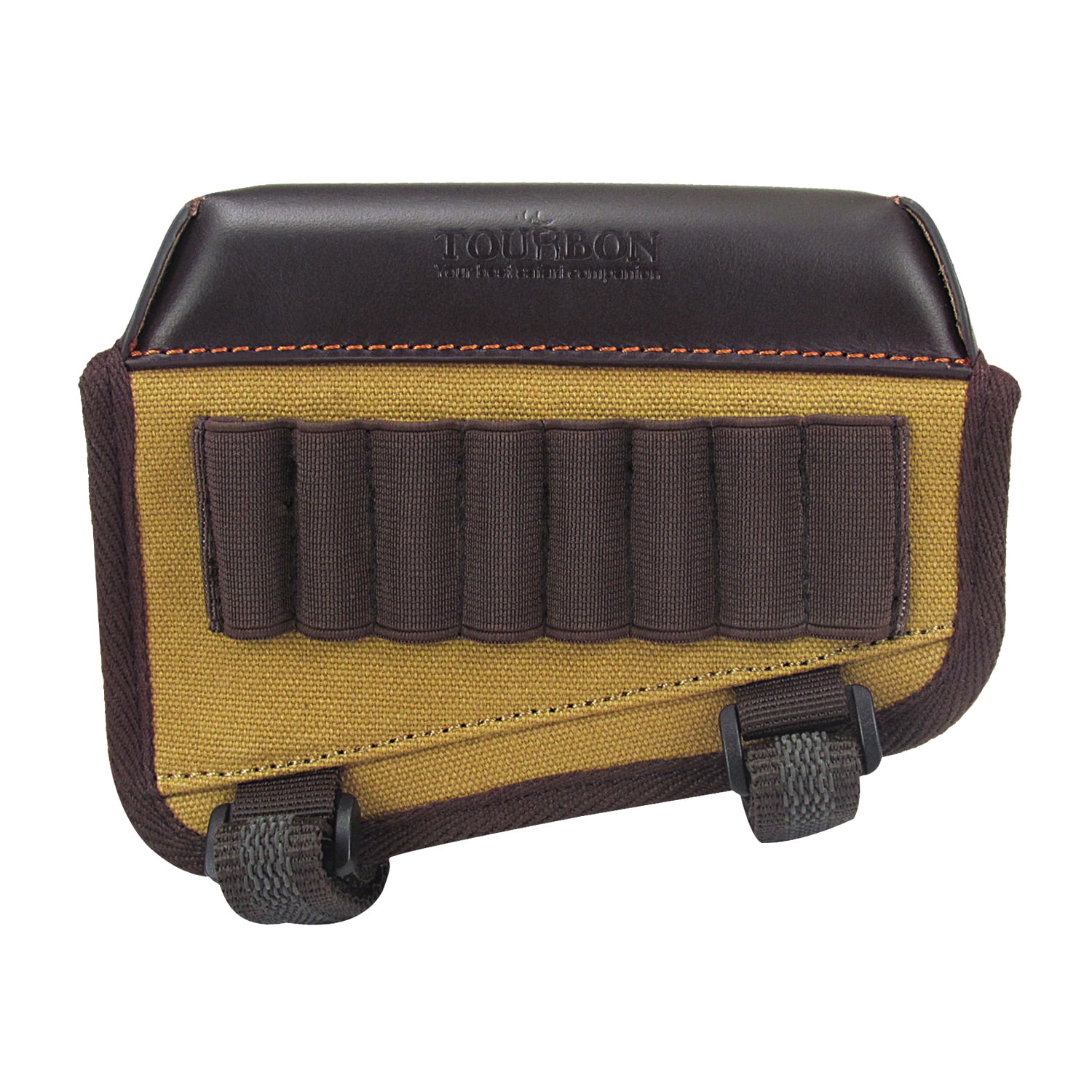Tourbon Canvas Leather 1" Comb Riser Cheek Rest Rifle Bullet Carry Ammo Holder 