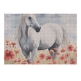 thumbnail image 5 of WYYP White Horse Flowers Sky Wooden Jigsaw Puzzle Impossible Wooden Puzzles Gift for Family Friends 300 PCS, 5 of 6