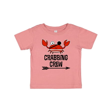 

Inktastic Crabbing Crew Crab Lover Gift Baby Boy or Baby Girl T-Shirt