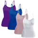 thumbnail image 1 of Set 4 Blusas Mujer Tirantes Casual Blusa Negra Crop Top Dama UNITALLA, 1 of 5