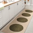 thumbnail image 3 of JONATHAN Y WASHABLE 2 x 8 Runner Rug, Cirkel Minimalist Geometric Dot - Cream/Green, WSH113C-28, 3 of 10